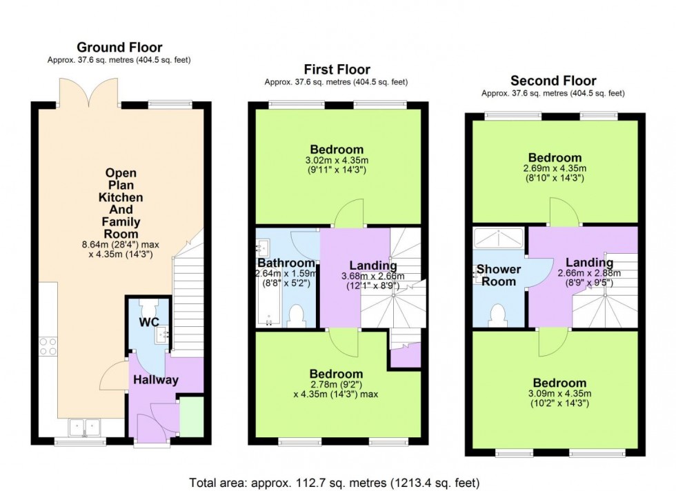 Floorplan for Wilford Crescent East, Nottingham