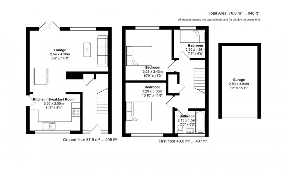 Floorplan for Park Close, Linton, Swadlincote