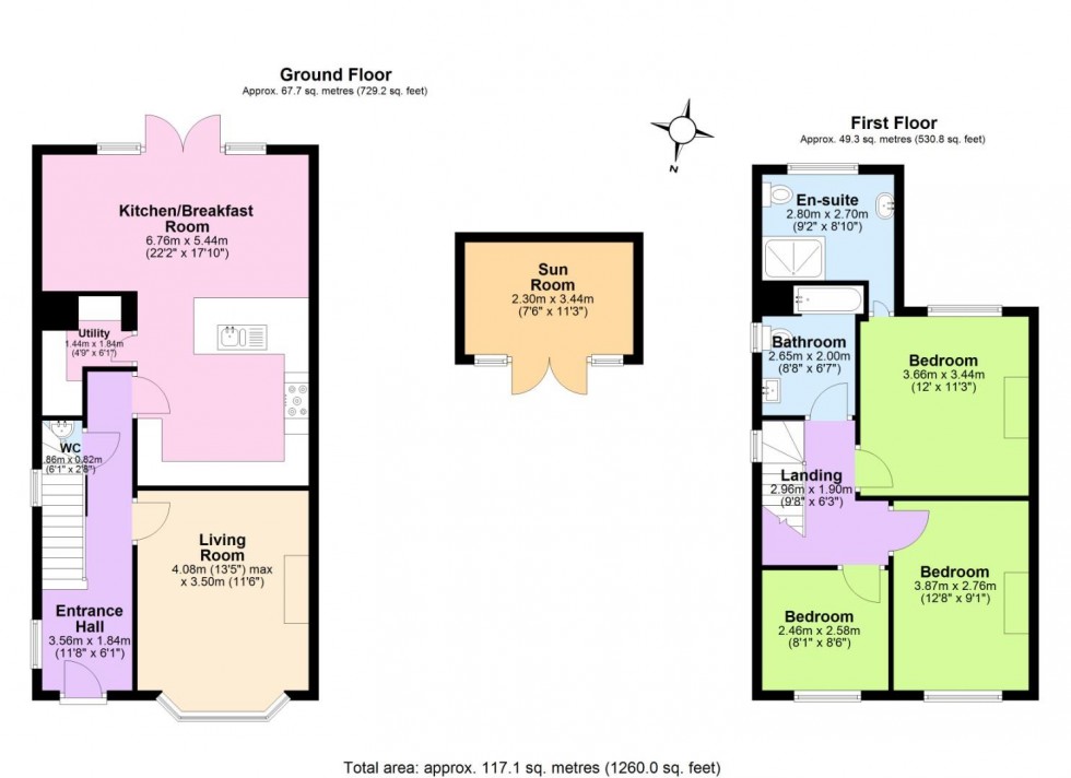 Floorplan for Nottingham Road, Ashby-De-La-Zouch