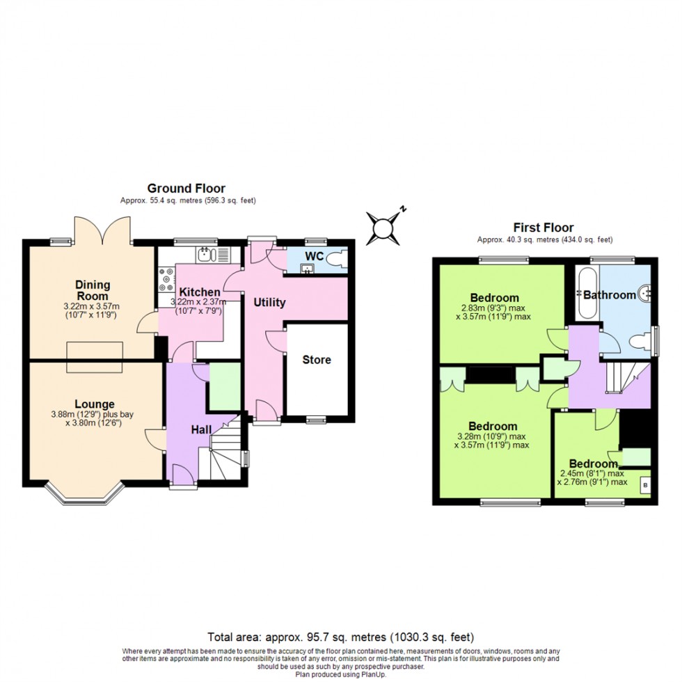 Floorplan for Maple Avenue, Littleover, Derby