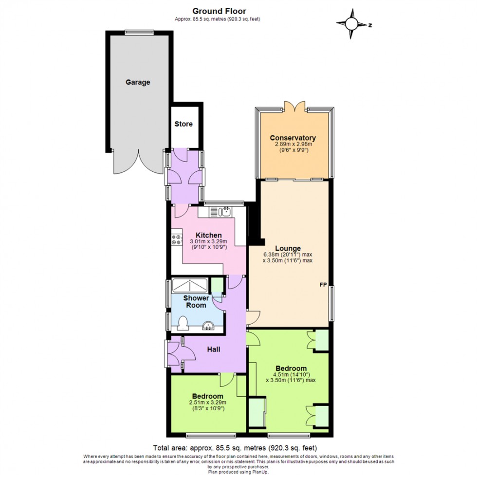 Floorplan for Stanhome Square, West Bridgford, Nottingham