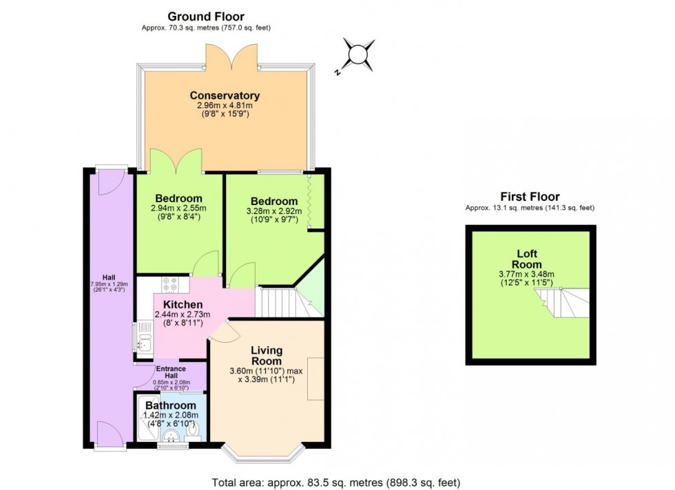 Floorplan for Ward Grove, Wolverhampton