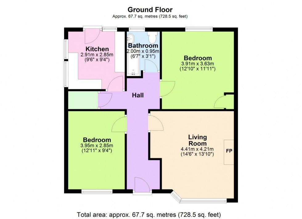 Floorplan for Earlswood Drive, Edwalton, Nottingham