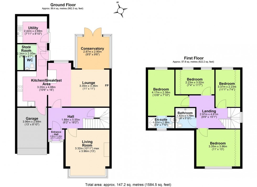 Floorplan for Glen View, Hints Road, Mile Oak, Tamworth