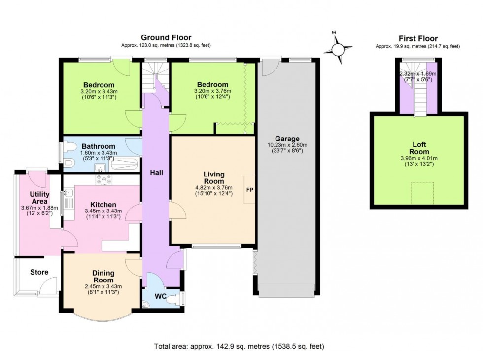 Floorplan for Selby Lane, Keyworth, Nottingham