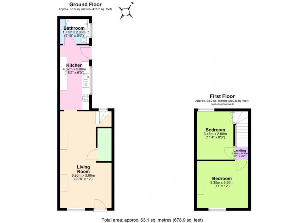 Floorplan for Tweentown, Donington Le Heath