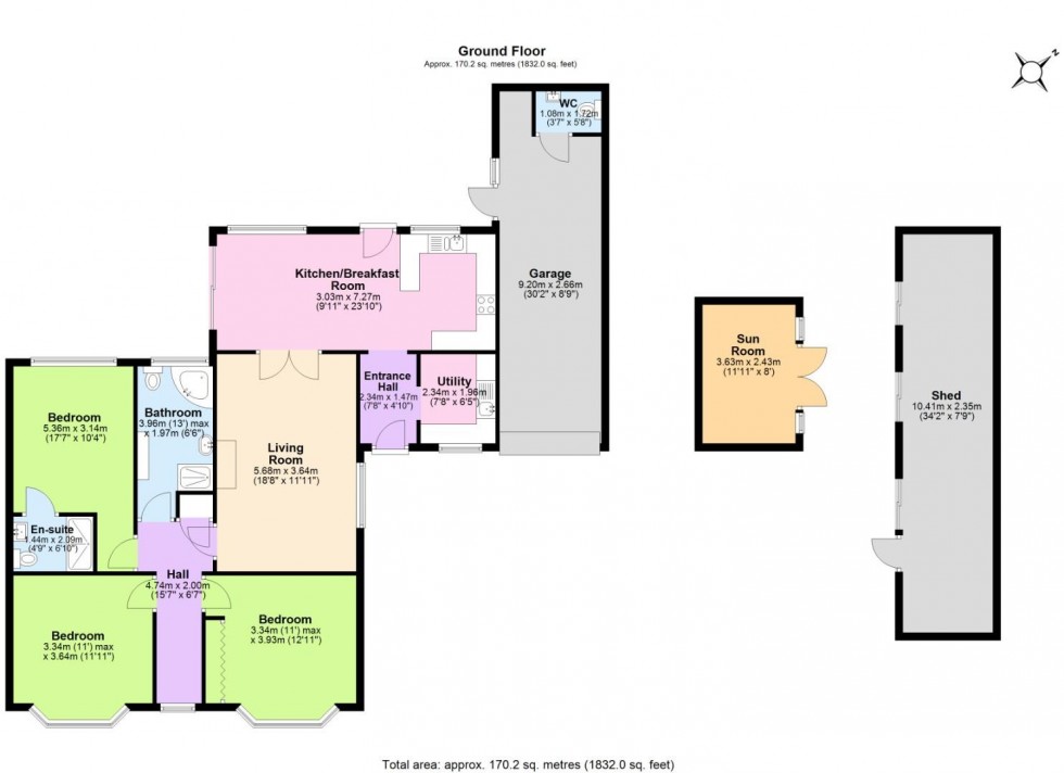 Floorplan for Oakville, New Street, Oakthorpe,