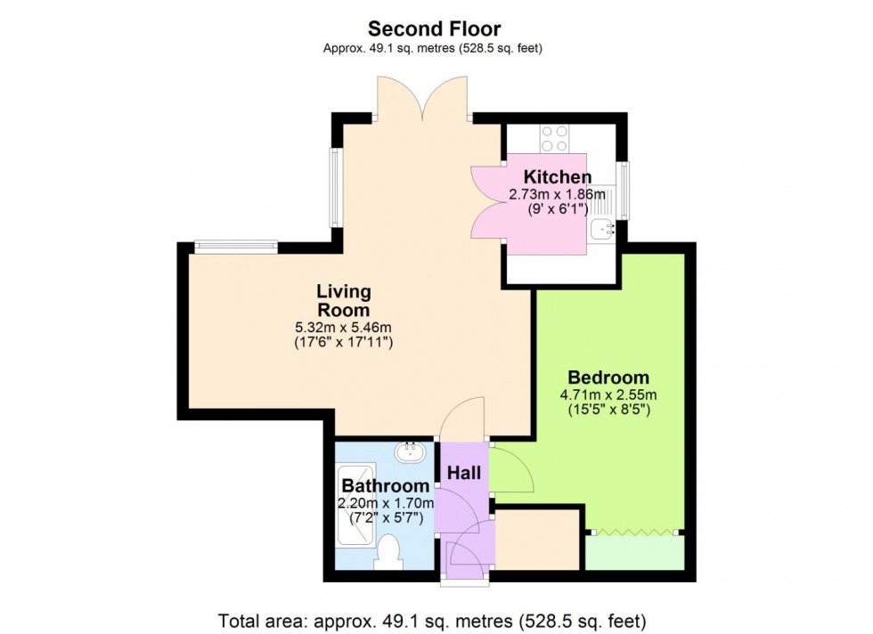 Floorplan for Rectory Road, West Bridgford, Nottingham