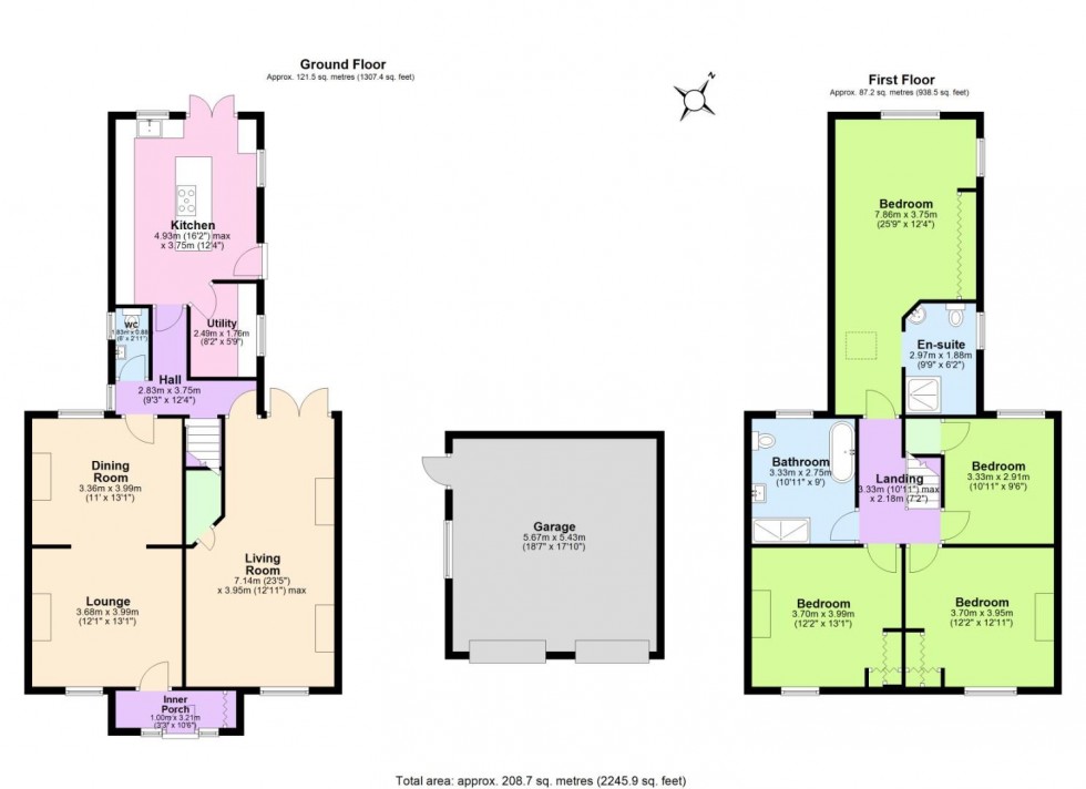 Floorplan for Walway Cottage, Linton Heath, Linton