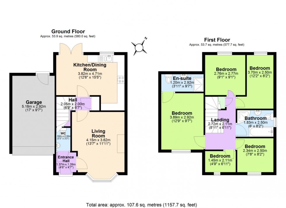 Floorplan for St Charles Croft, Bosworth Road, Measham, Swadlincote