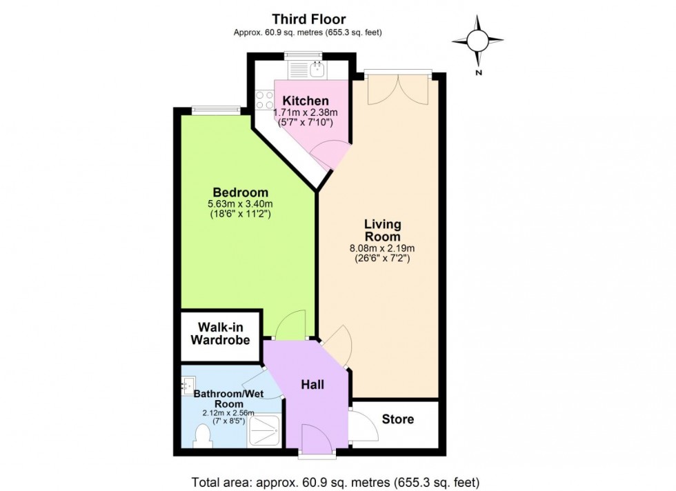 Floorplan for Wilford Lane, West Bridgford, Nottingham