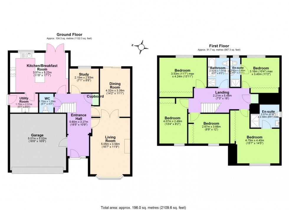 Floorplan for King Richard Way, Ashby-De-La-Zouch
