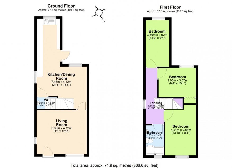 Floorplan for Bosworth Road, Measham, Swadlincote
