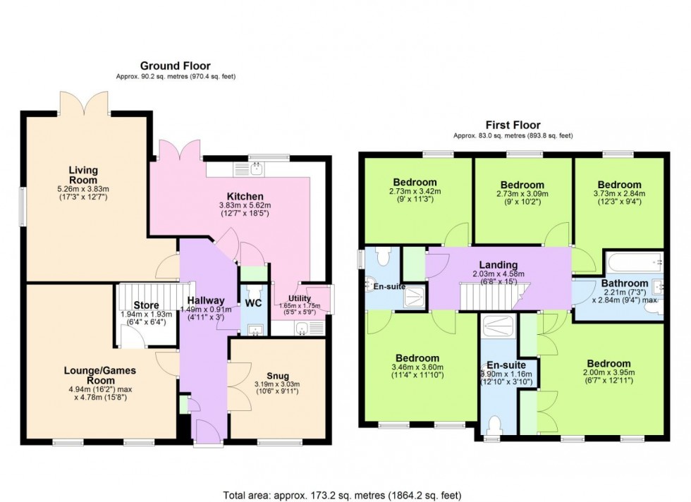 Floorplan for Fowler Road, Edwalton, Nottingham