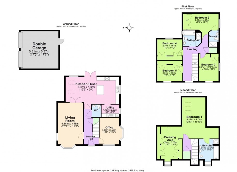 Floorplan for Dickinson Close, Ashby-De-La-Zouch