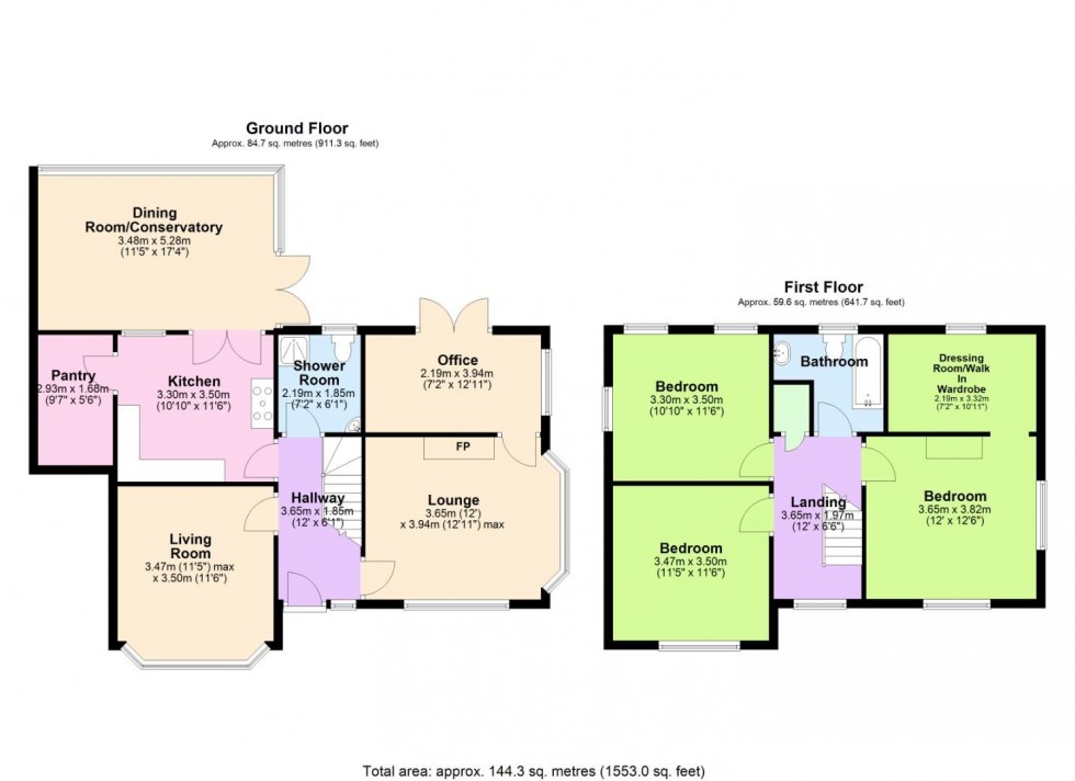 Floorplan for Melton Road, Tollerton, Nottingham