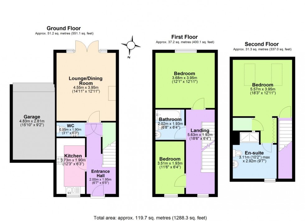 Floorplan for Birch Road, Ashby-De-La-Zouch