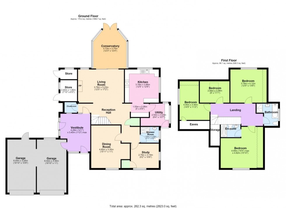 Floorplan for Nicker Hill, Keyworth, Nottingham