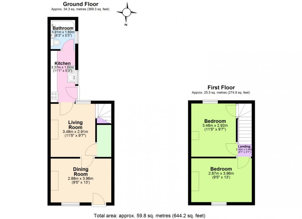 Floorplan for Chapel Street, Castle Gresley, Swadlincote