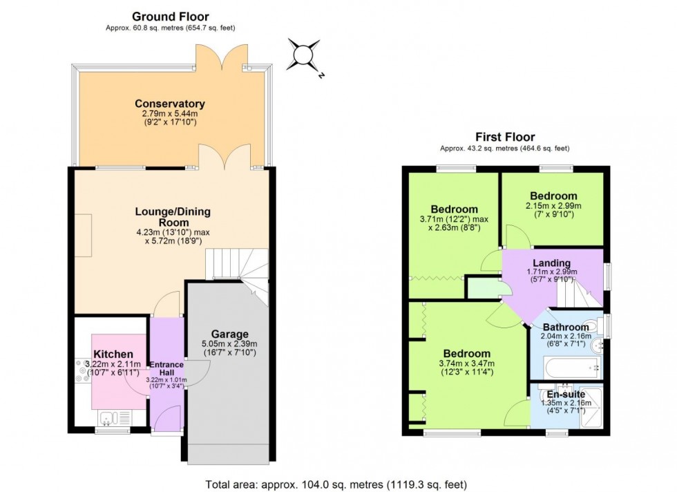 Floorplan for Home Farm Court, Castle Gresley, Swadlincote