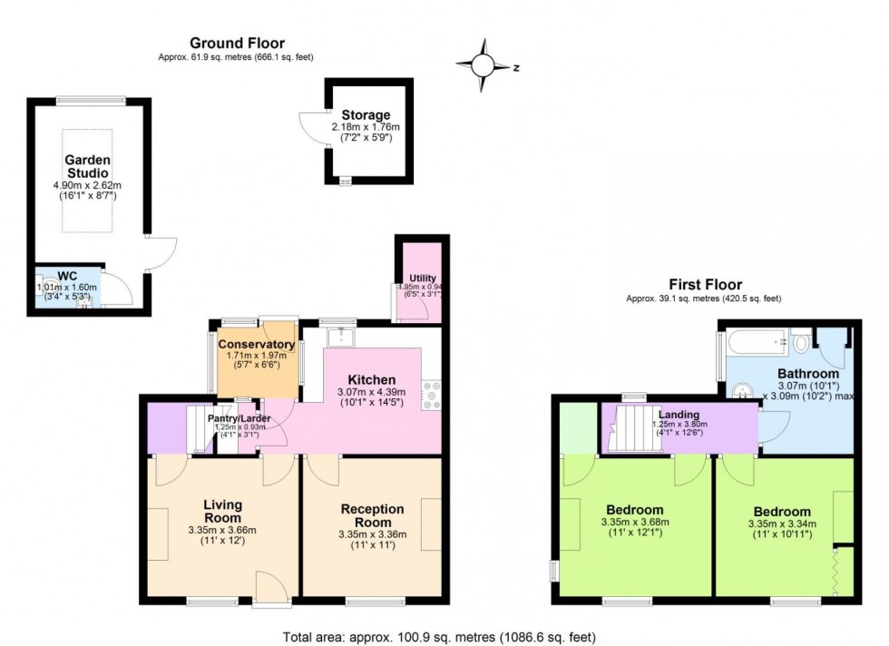Floorplan for Main Street, Newton Burgoland, Coalville