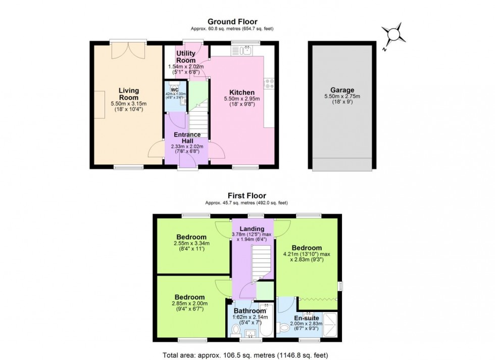 Floorplan for Winfield Way, Blackfordby, Swadlincote