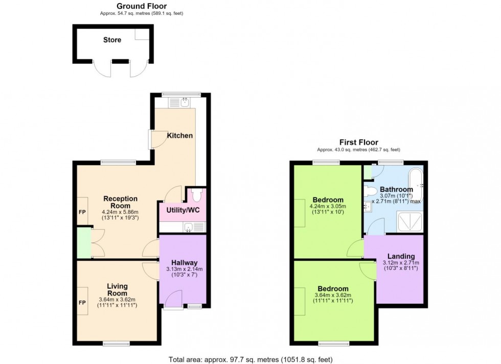 Floorplan for Stoke Lane, Stoke Bardolph, Burton Joyce, Nottingham