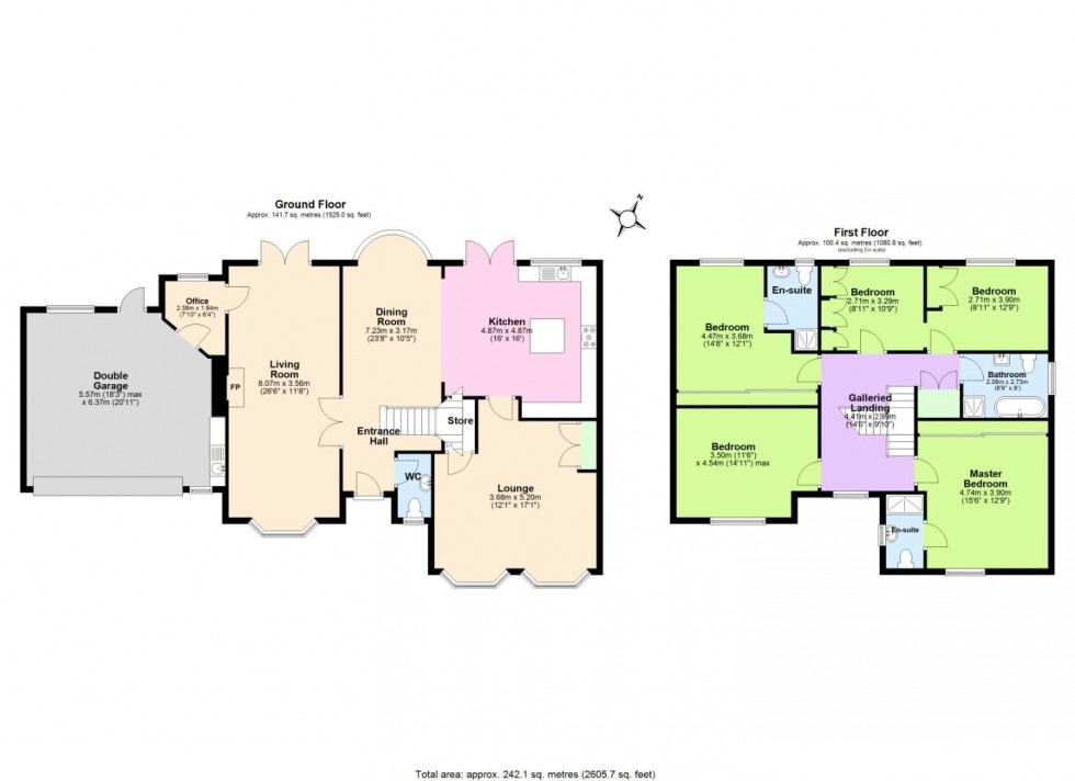 Floorplan for Westminster Drive, Radcliffe-On-Trent, Nottingham
