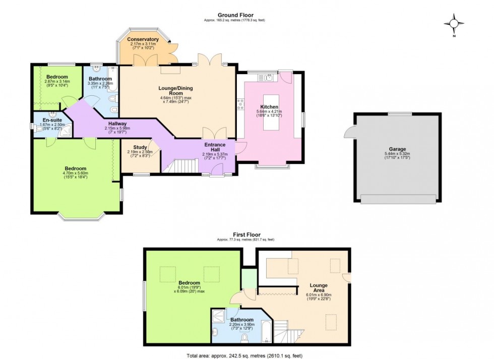 Floorplan for Overton Close, Coleorton