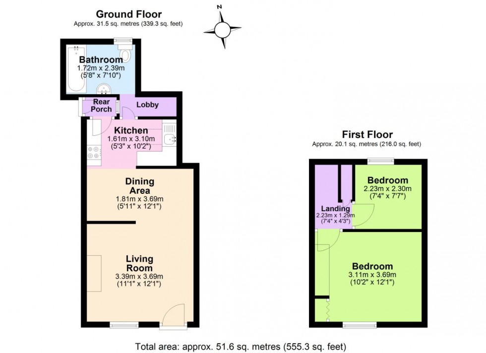 Floorplan for Ticknall Road, Hartshorne