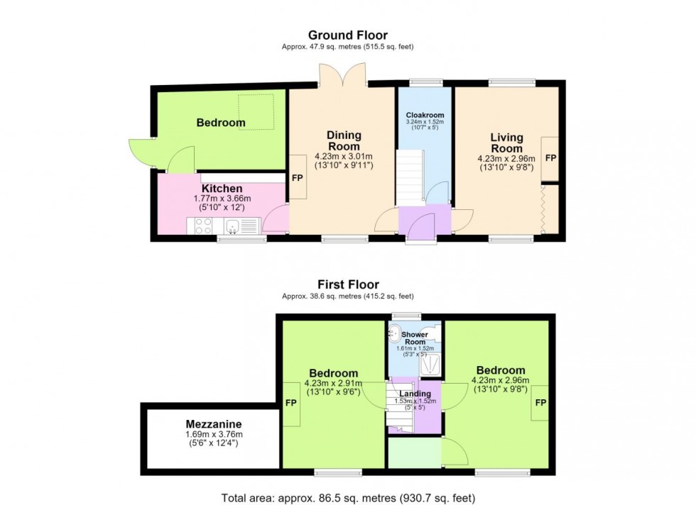 Floorplan for Costock Road, Wysall, Nottingham