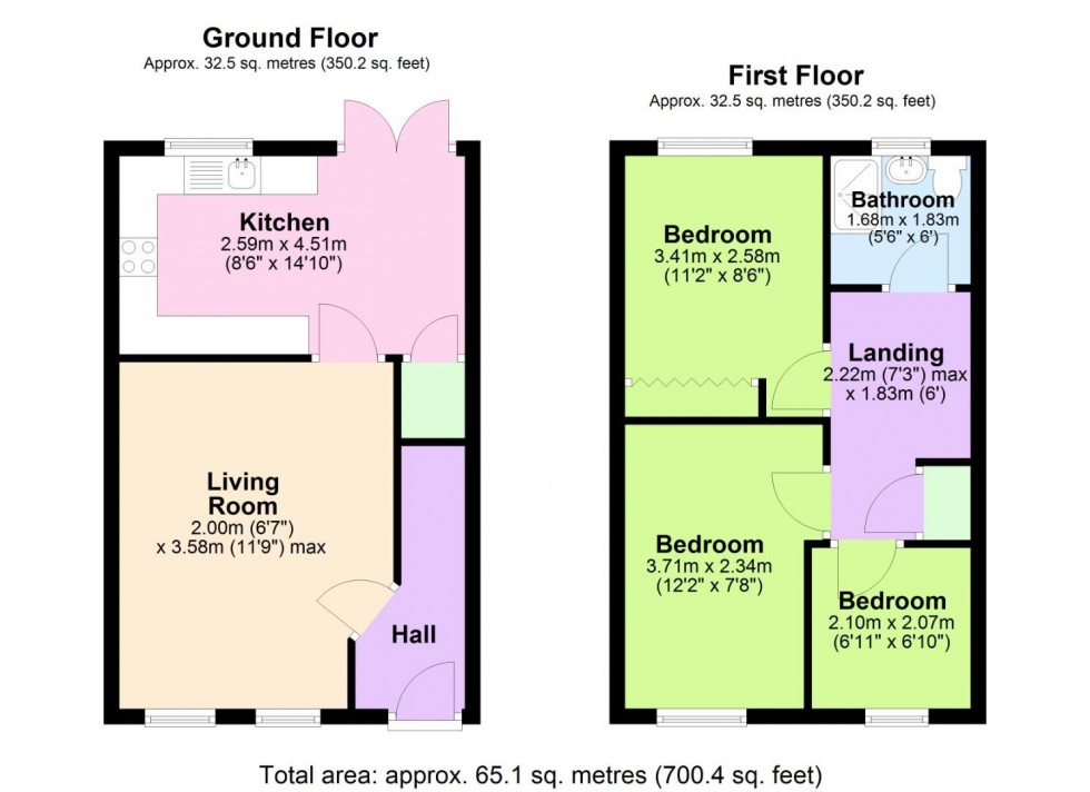 Floorplan for Ashness Close, Gamston, Nottingham
