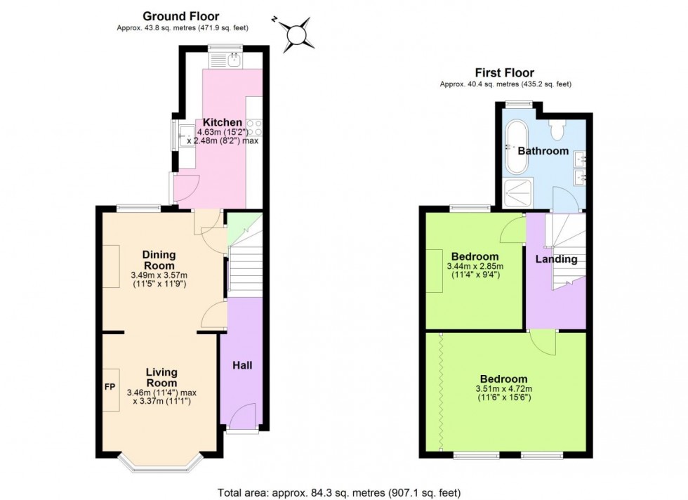 Floorplan for Exchange Road, West Bridgford, Nottingham