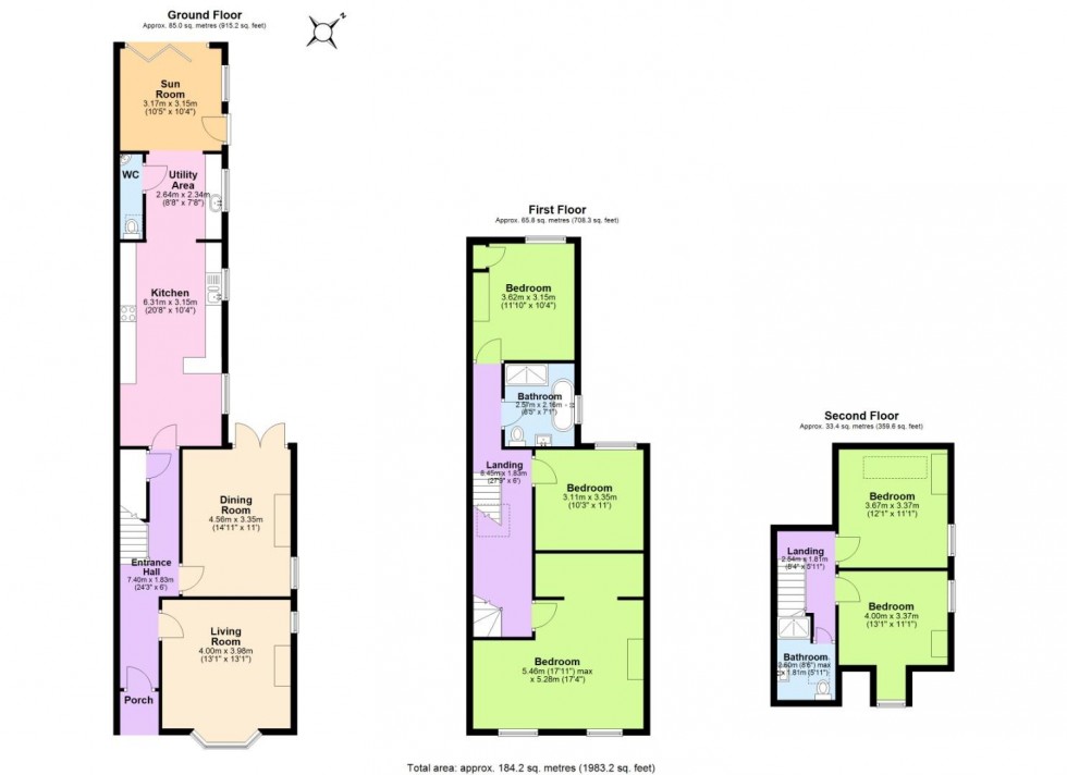 Floorplan for Tamworth Road, Ashby-De-La-Zouch