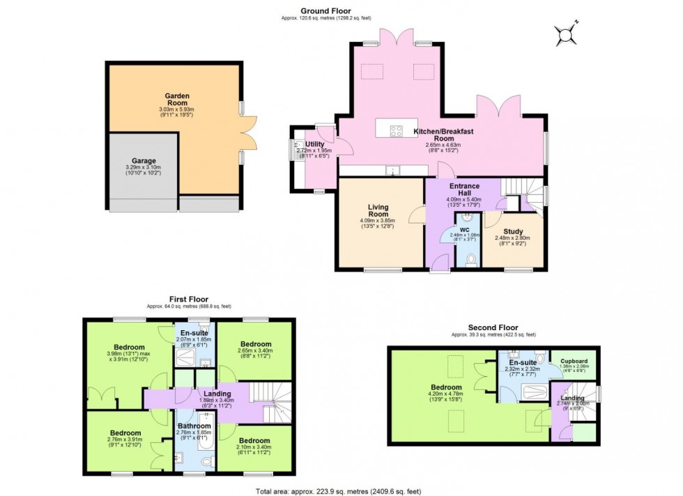 Floorplan for Oakland Drive, Moira, Swadlincote
