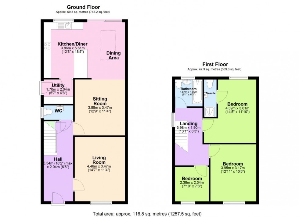 Floorplan for Nottingham Road, Keyworth, Nottingham