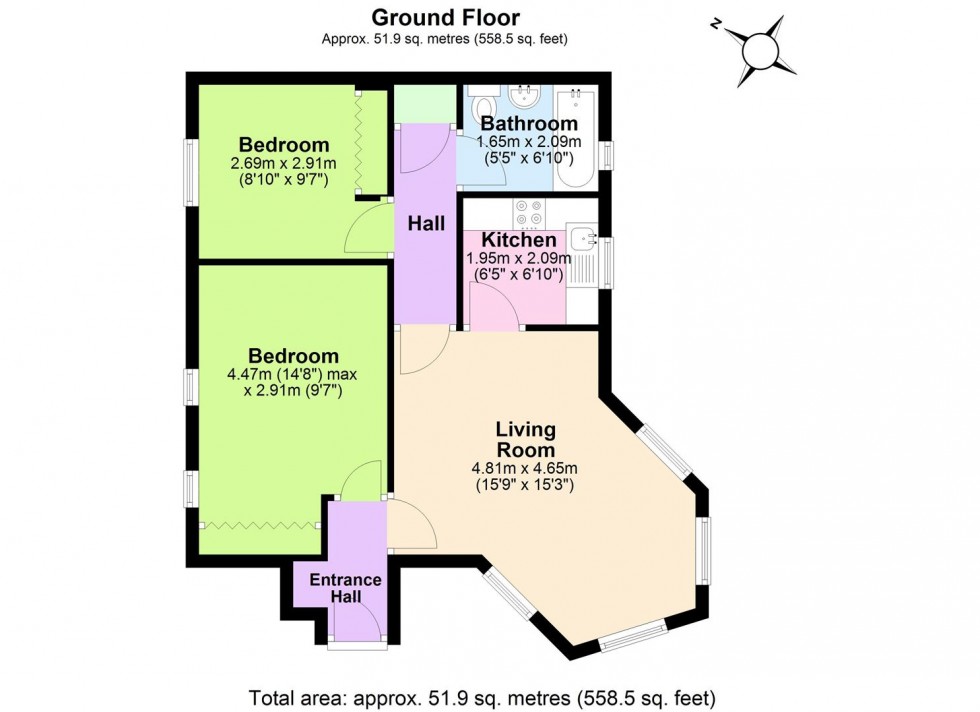 Floorplan for 1 Hardwick Court, Tamworth