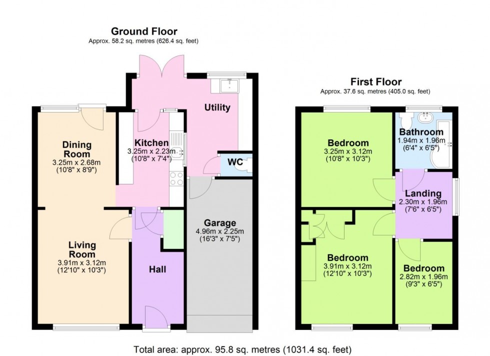 Floorplan for Mount Pleasant, Keyworth