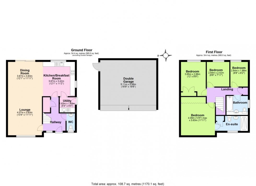 Floorplan for Regents Park Close, West Bridgford, Nottingham