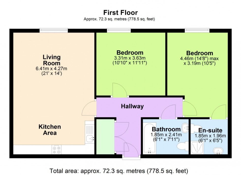 Floorplan for Scarrington Road, West Bridgford, Nottingham