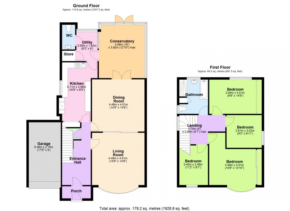Floorplan for Ruddington Lane