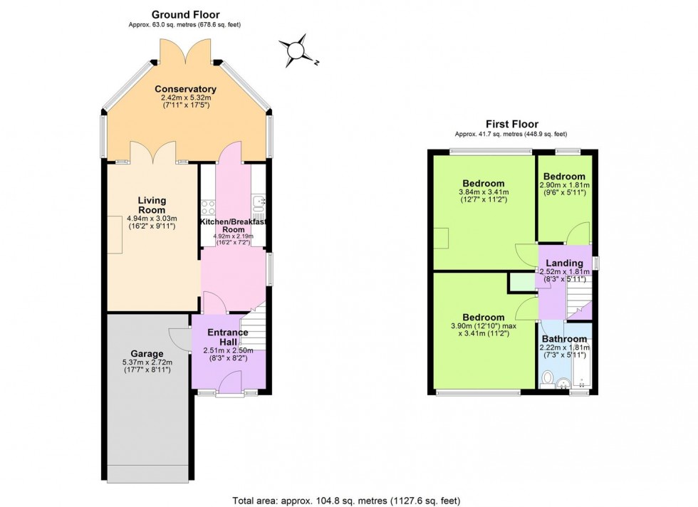Floorplan for Orchard Close, Polesworth, Tamworth