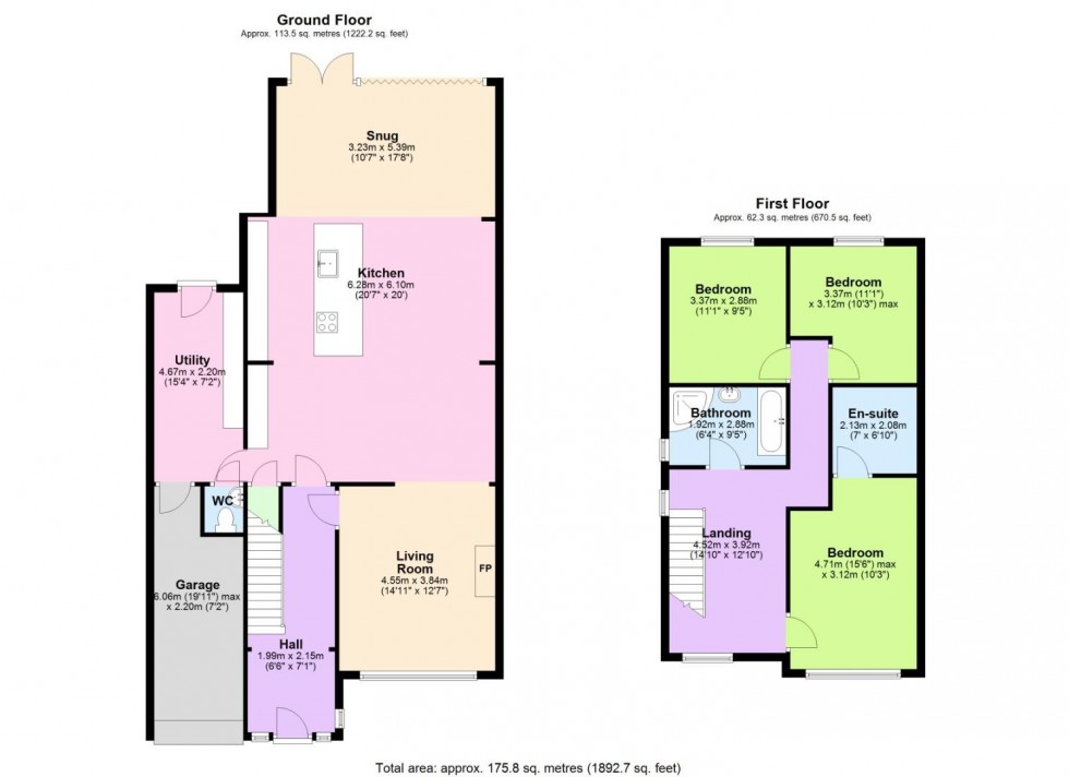 Floorplan for Lothian Road, Tollerton, Nottingham