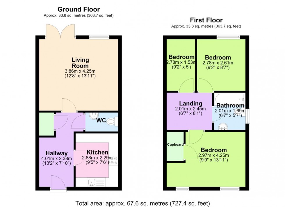 Floorplan for Bemrose Drive, Radcliffe-On-Trent, Nottingham