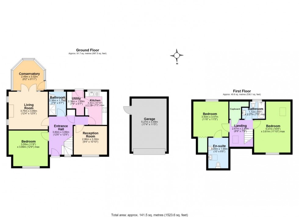 Floorplan for Greenside Close, Donisthorpe, Swadlincote