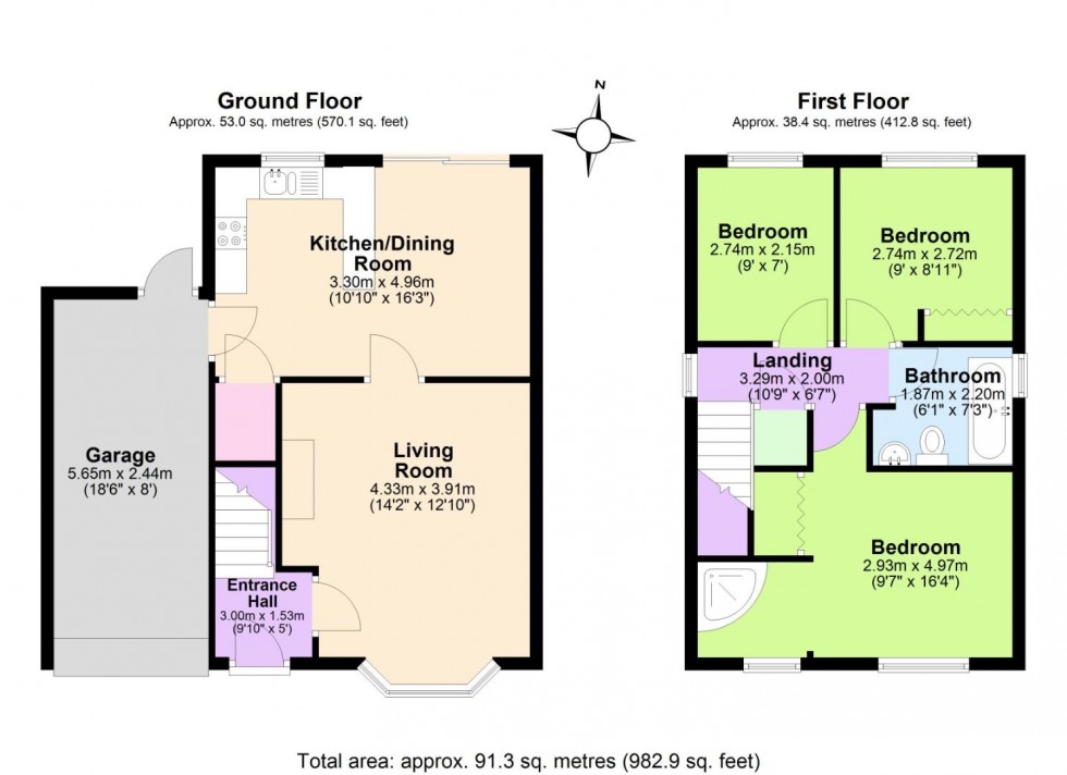 Floorplan for Stokesay Avenue, Perton, Wolverhampton