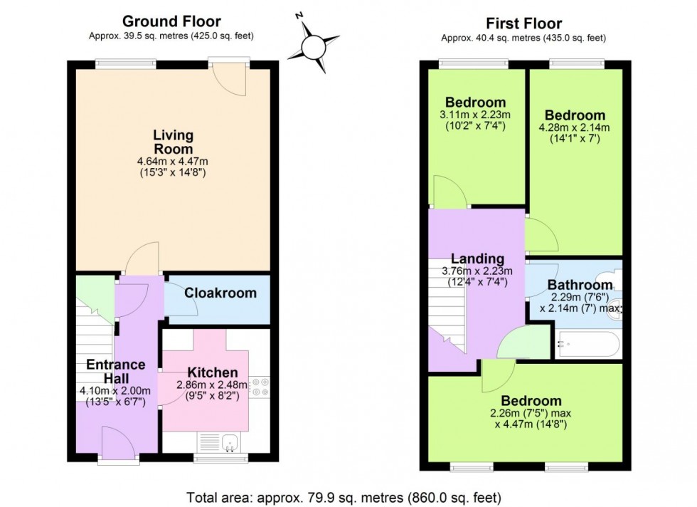 Floorplan for Elizabeth Drive, Edwalton, Nottingham