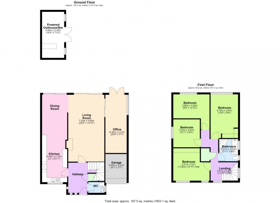 Floorplan for Burnside Grove, Tollerton, Nottingham
