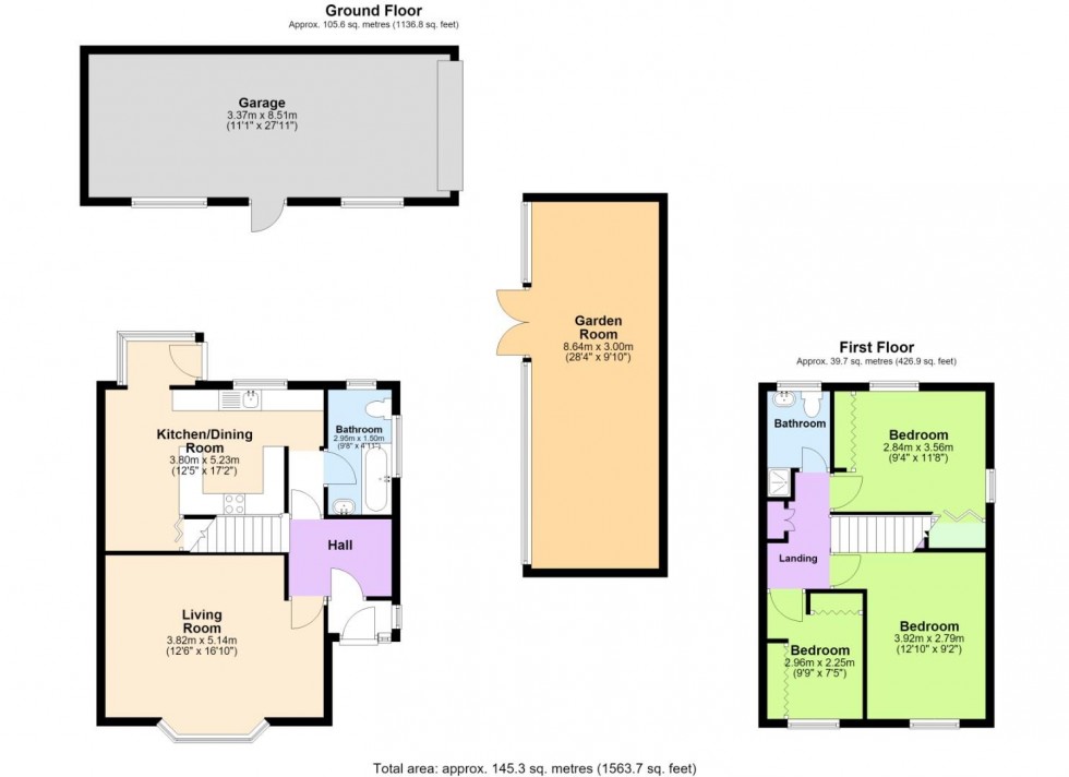 Floorplan for Summerwood Lane, Nottingham