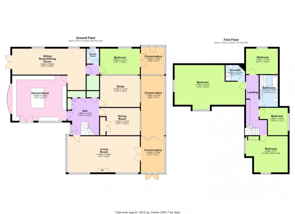 Floorplan for Rancliffe Avenue, Keyworth, Nottingham